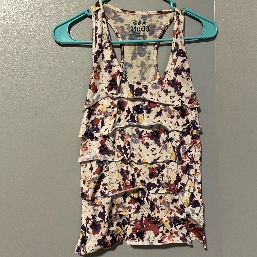 Multicolor Ruffle Tank